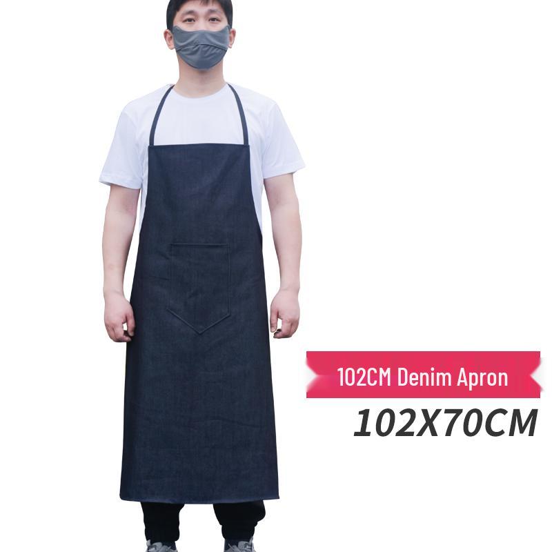 Unisex Thickened Denim Canvas Apron: Wear-Resistant, Anti-Stain, Ideal for Welding and Labor Protection