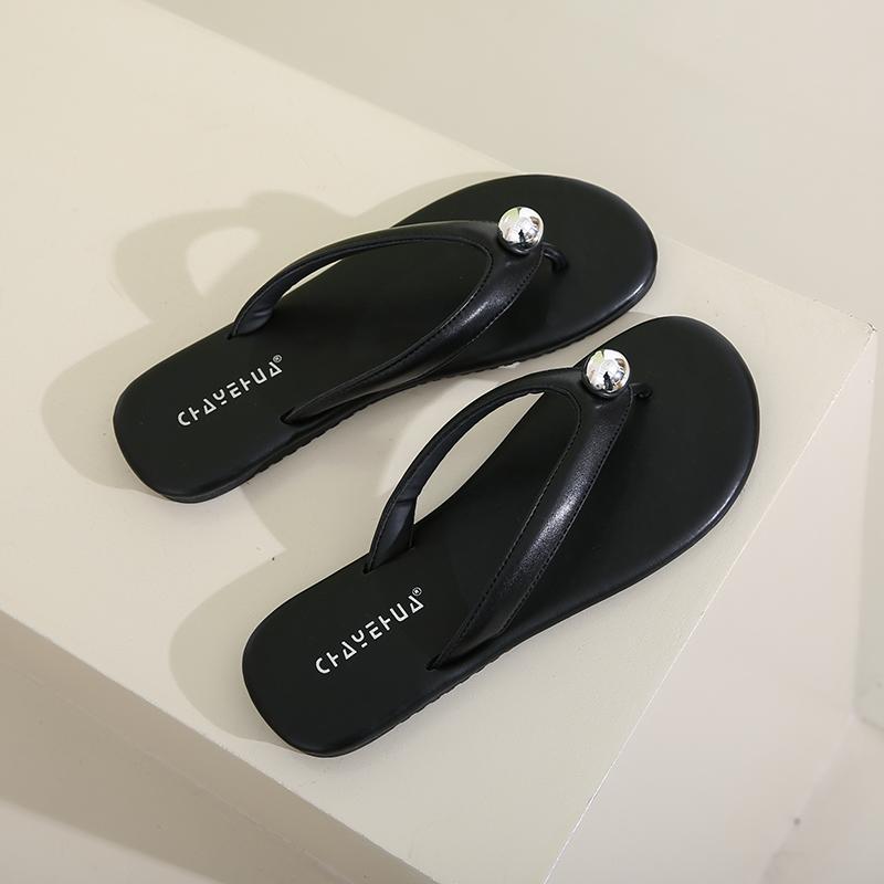 CRLAYDK Women's Arch Support Flip Flops Comfortable Slip On Summer Beach Thong Sandals Ladies Walking Indoor Outdoor Slippers