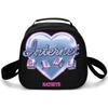 Trendy Crossbody Kpop Katseye Semicircle Lunchbox Thermal Insulation Food Lunch Bag 3D Printed Insulated Handbags Ice Bags