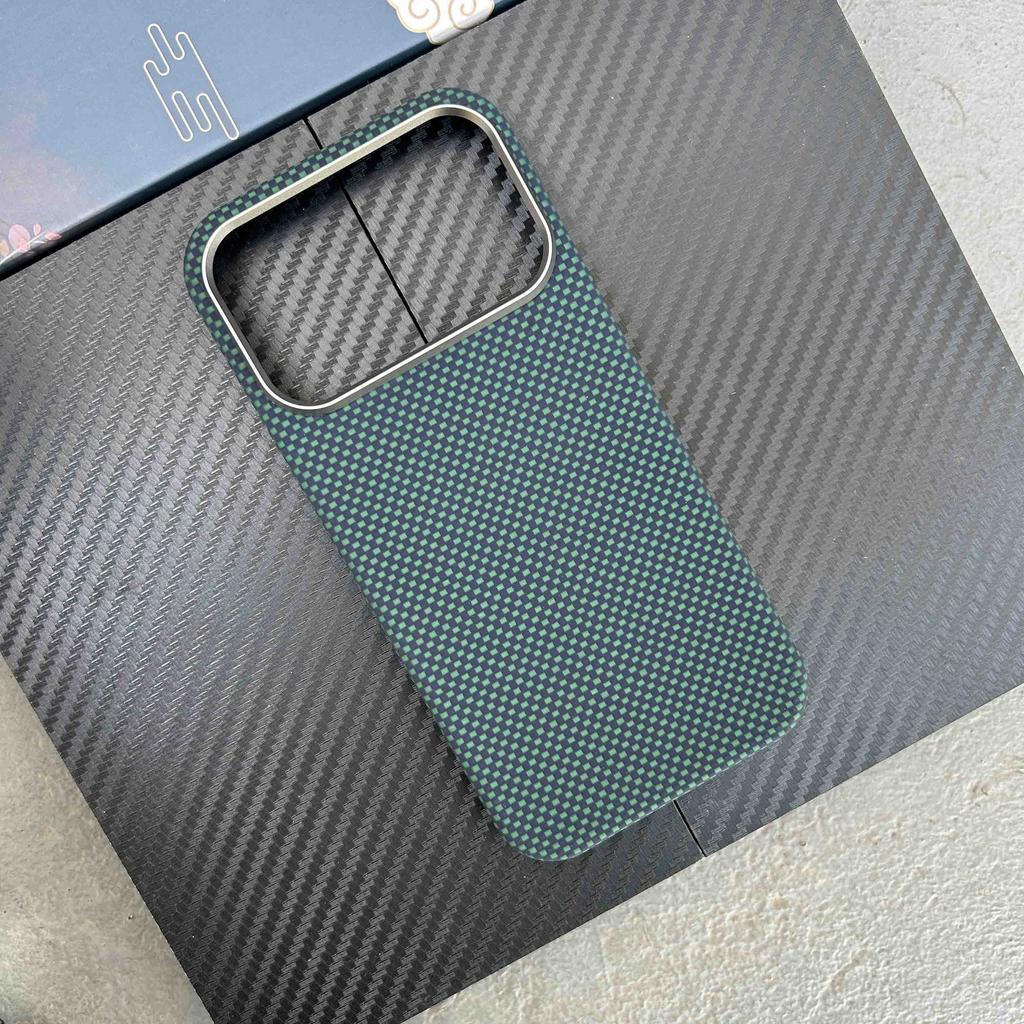 Kevlar Carbon Fiber Magnetic Case for iPhone 17 Pro Max / 17 Pro / 17 Air TPU Soft Frame Aramid Fiber Cover Magsafe Case