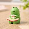 Handmade Cute Cartoon Frog Rocking Chair Resin Ornament for Desktop