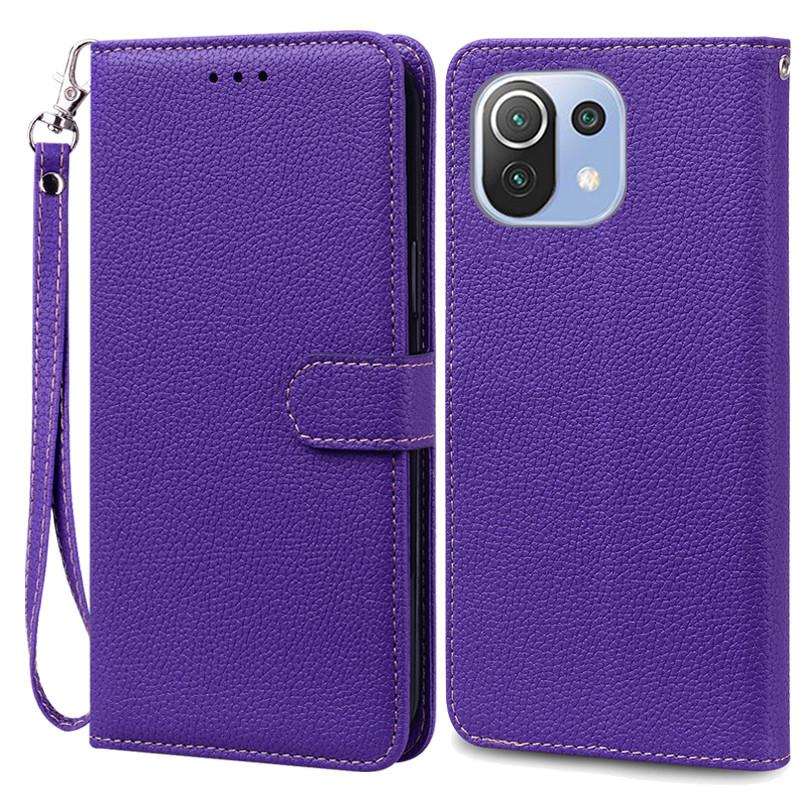 Mi 11 Lite Deksel For Xiaomi Mi 11 Lite 5G NE Lær Lommebok Flipdeksel For Xiaomi Mi 11 Lite Deksel Mi11 11i Cover Coque Fundas