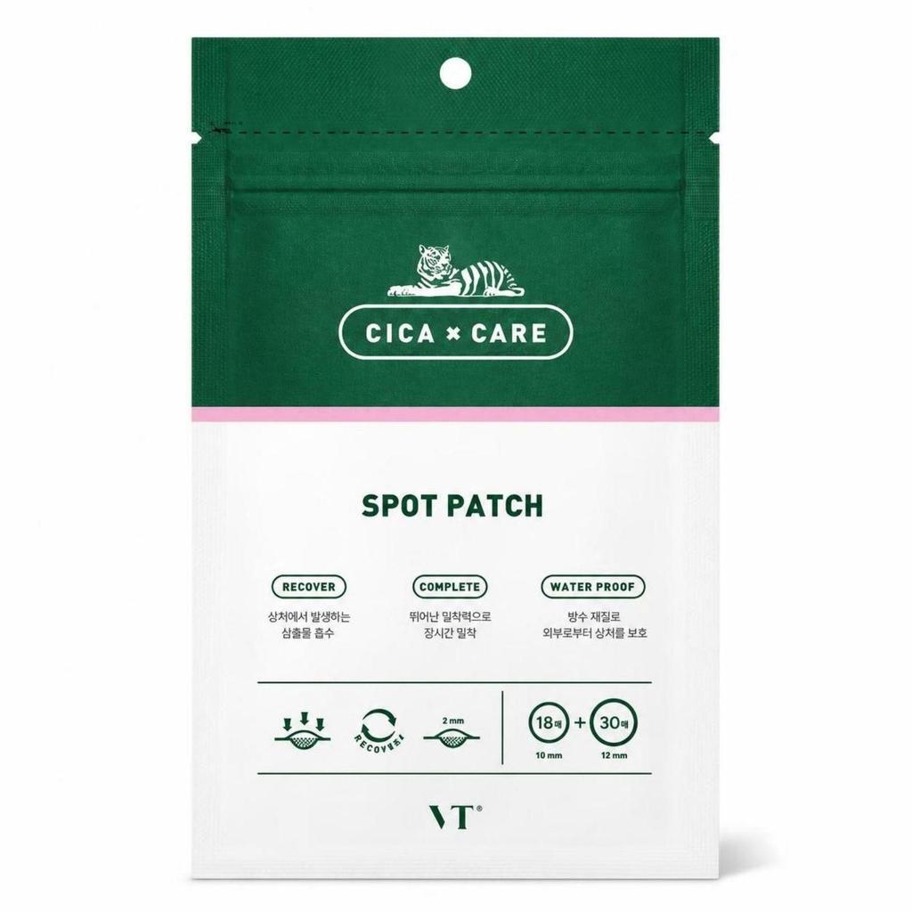 VT COSMETICS Cica Spot Patch 48 Patches (3 Sheets) Korean Hydrocolloid Spot Patch