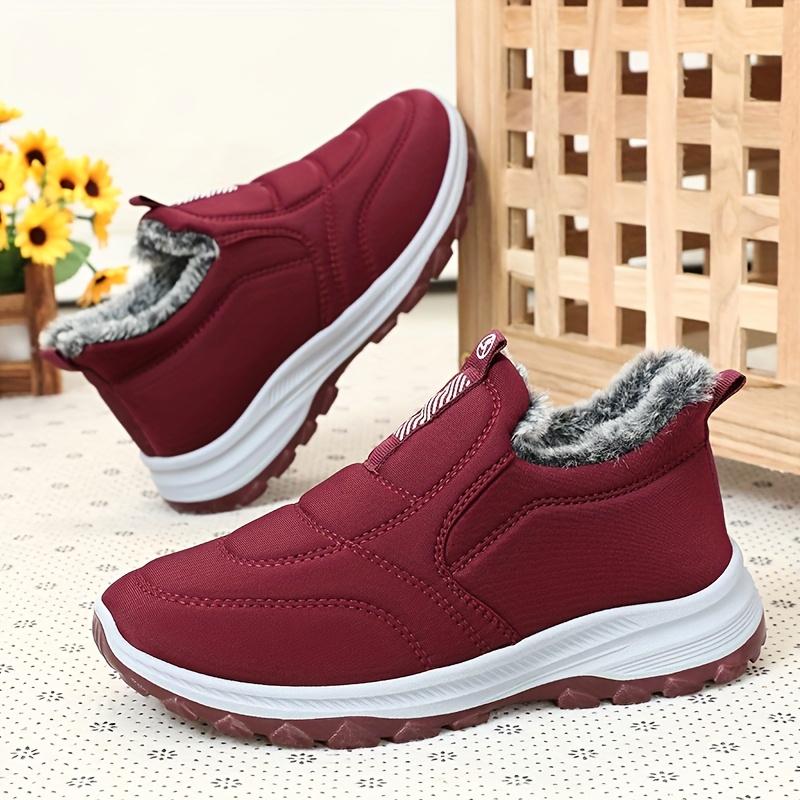 Winter Women's Plus-Size Outdoor Ankle Boots Warm and Comfortable Casual Shoes