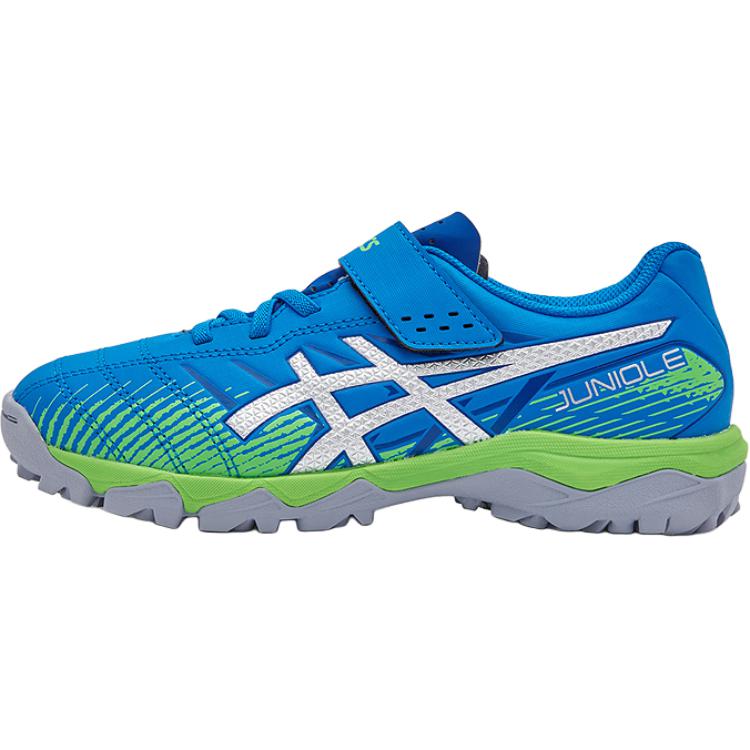 Asics CPS Junior 7 TF Classic Versatile Shock Absorbing Durable Low Top Soccer Shoes Kids Sneaker Blue 1104A056-400