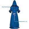 Średniowieczna szata mnicha i czarodzieja do cosplayu - kostium księdza i ponurego żniwiarza na Halloween