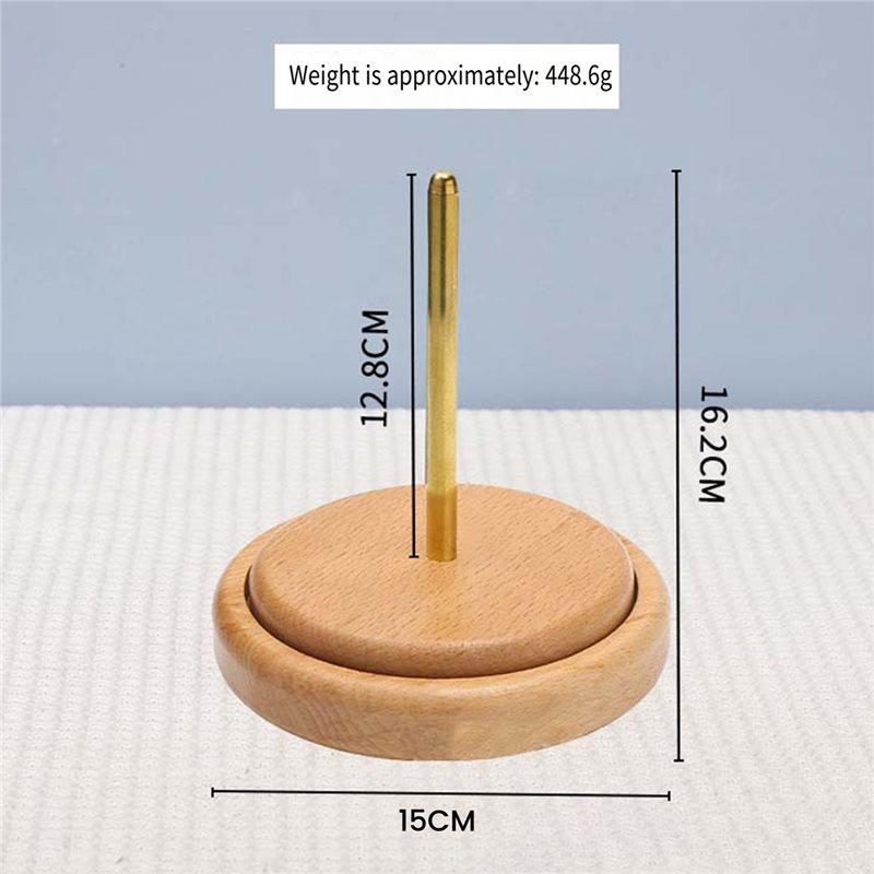 HHO-Knitting Tools Wooden Yarn Holder Beginner Crochet Accessories Stand Sewing Thread Spool Wool Ball Winder Stand Tool B