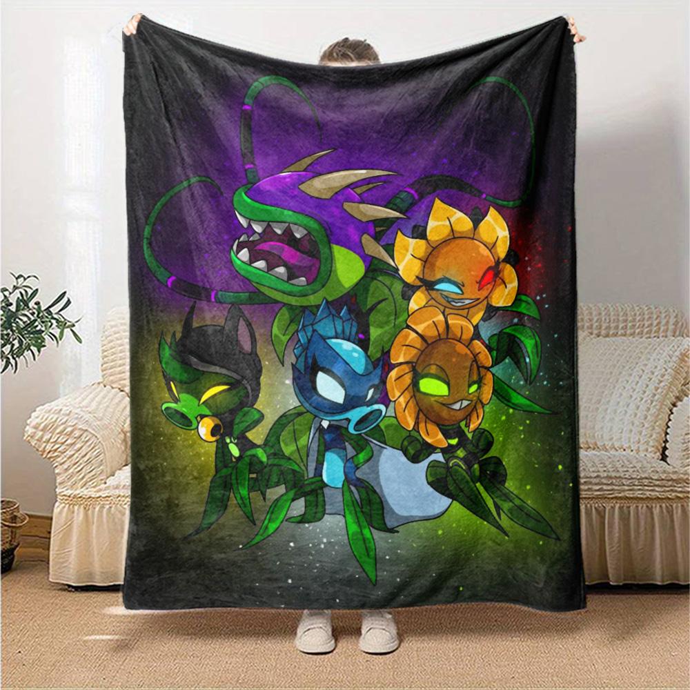 Plants Vs. Zombies Blanket Warmthful Decor Suitable for Chair Bedding Sofa Four Seasons Multipurpose Playful Design