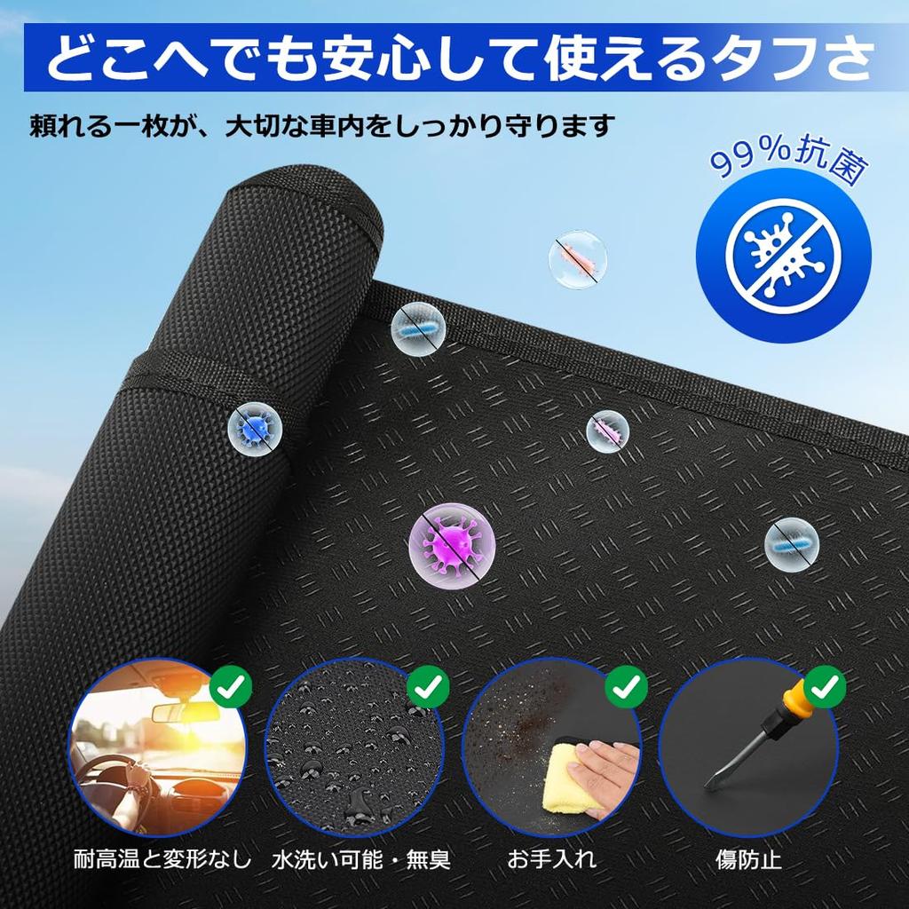 Company SUNVIC Jimny JB64 Luggage Mat Jimny Sierra JB74 Cargo Mat PVC Material Trunk Mat Scratch Prevention Dirt Prevention Abrasion Resistance Cargo