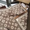 Autumn and Winter Versatile Clover Double Sided Imitation Cashmere Scarf Air Conditioning Warm Shawl with Imitation Wool Scarf Dual Use