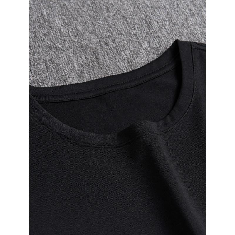 European Size Men' Realistic Mushroom Print T-Shirt - Casual Short Sleeve Round Neck Summer Top with Mushroom & Detailing, Soft Casual Attire