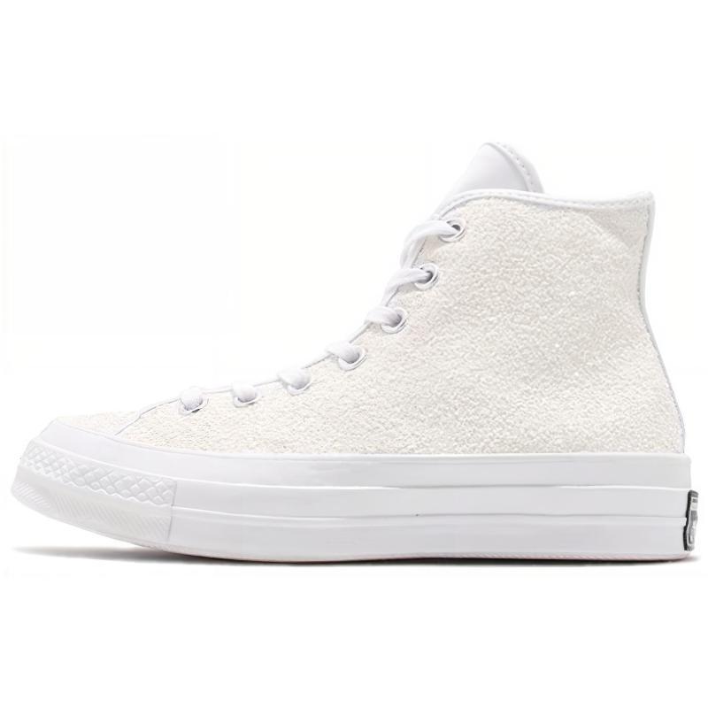 

Converse 1970s Chuck Taylor All Star Hi Trendy Vintage Casual White Sequins Wrap Abrasion Resistant High-Top Board Shoes Unisex White 39