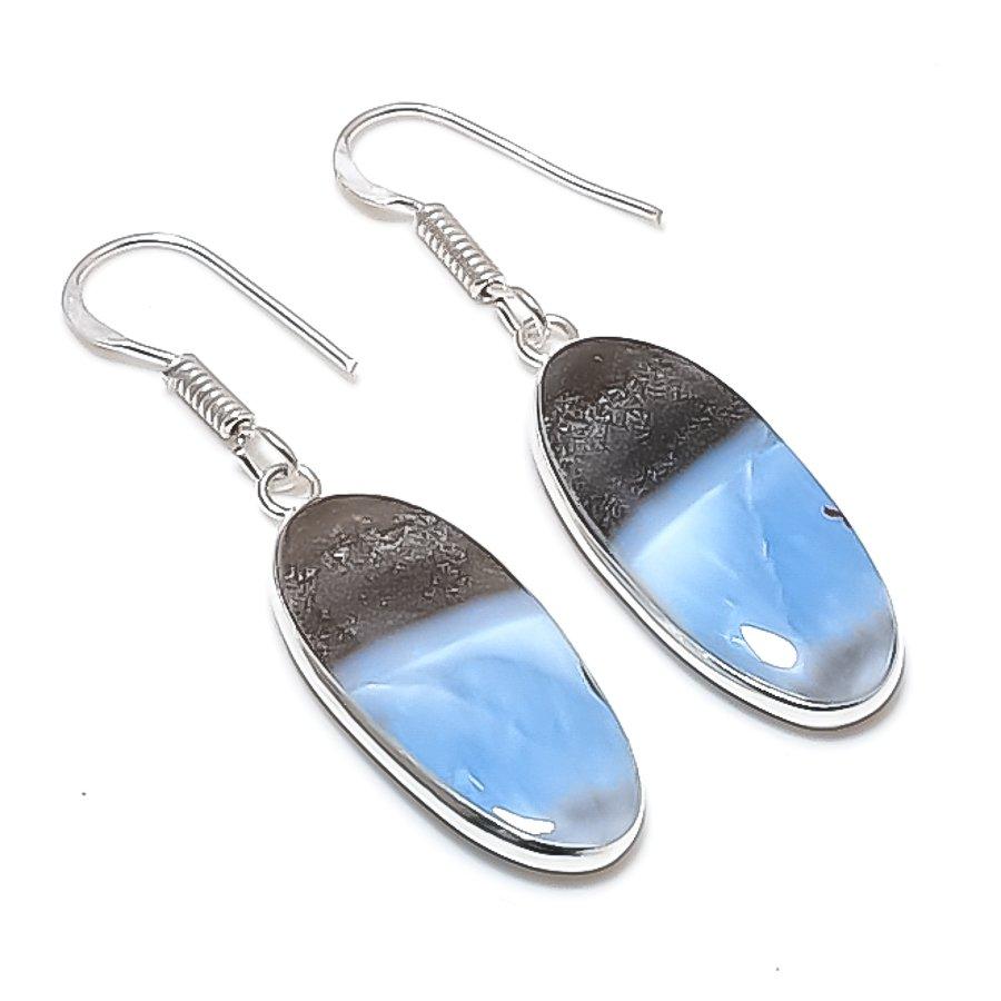 

Natural Owhyee Opal Gemstone 925 Sterling Silver Jewelry Earring 1.89 AEE-10968