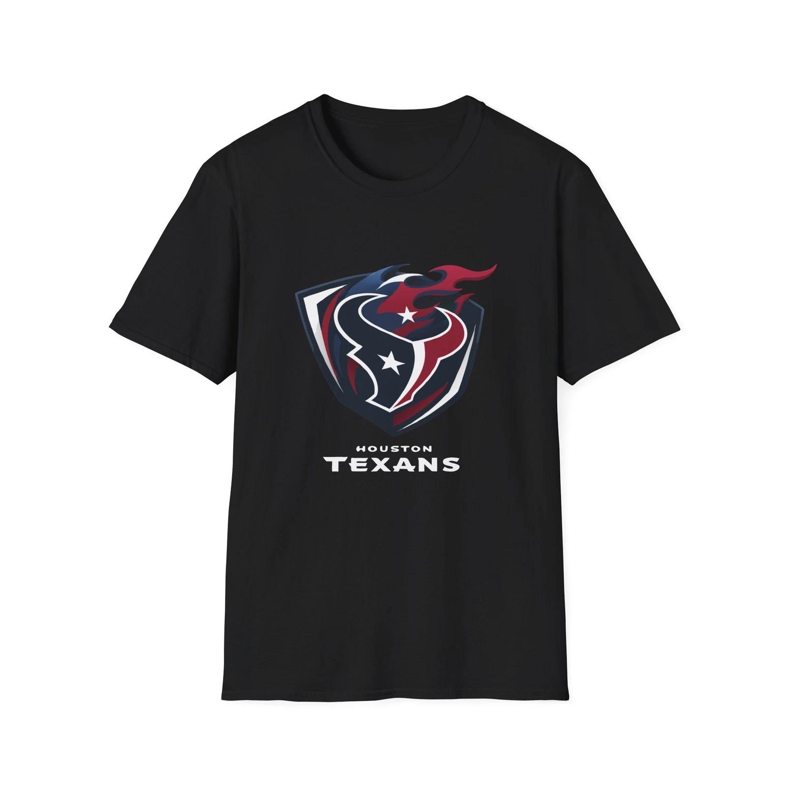 Flaming Texans Bull Unisex T-Shirt S