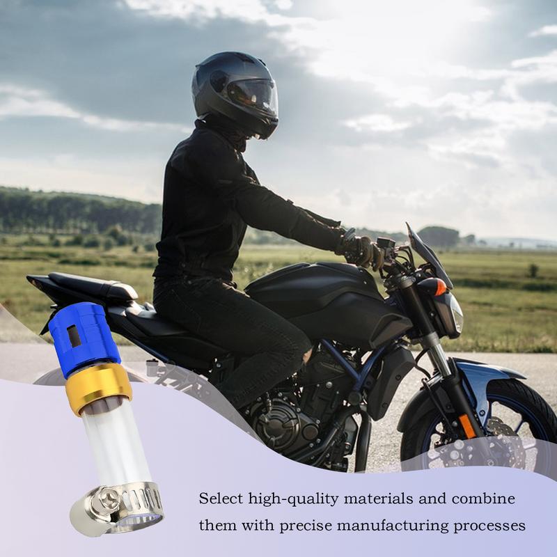 Multi-Purpose Motorcycle Air Filter Drain Tube Head From CNC Alloy Air Intake Drain Pipe Motorcycle Accessories
