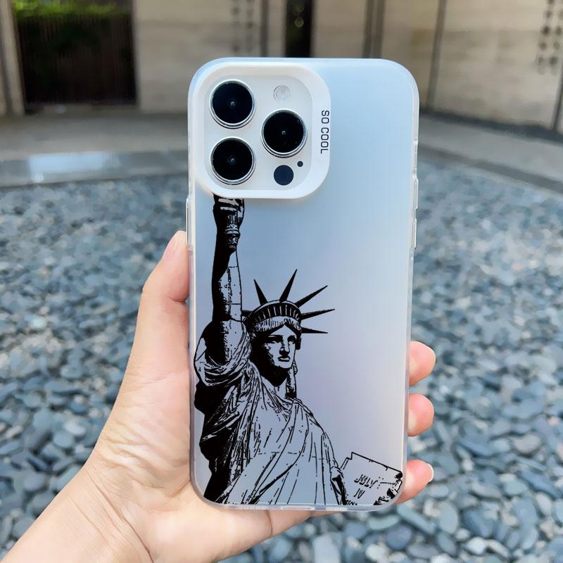 World Famous Historical Landmark Building Phone Case for Iphone 15 14 Plus Pro MAX 11 12 13 Mini Pro Max Shockproof Laser Covers