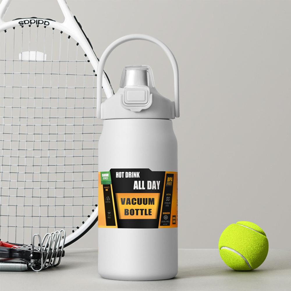 304 stainless steel vacuum bottle, Double-layer insulated kettle, Outdoor portable sports kettle, Large capacity space kettle