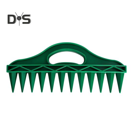 Manueller Saatgutverteiler, 12-Loch-Pikierstab mit Handaussaatwerkzeug, verstellbarer Saatgutspender, Pflanzwerkzeug für Gärtner, Blumen- und Gemüsesamen