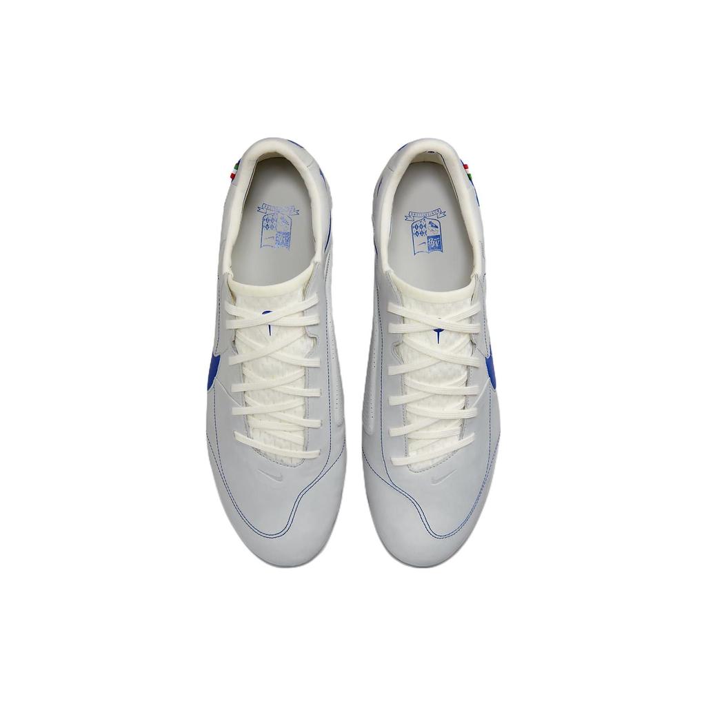 Nike Tiempo Legend 9 Elite FG Made In Italy White Game Royal Men Sneakers Metallic-Silver DQ7792-140