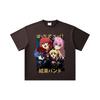 260 GSM Double Yarn 32 Count 100% Cotton Bocchi The Rock V1 Print Unisex Heavy Cotton T Shirt