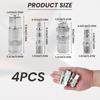 Air Line Fitting Adapter - 4pcs 1/4" BSP Connector Couplings - Female & Male Fittings - Euro & PCL Conversion Adapters for Compressor