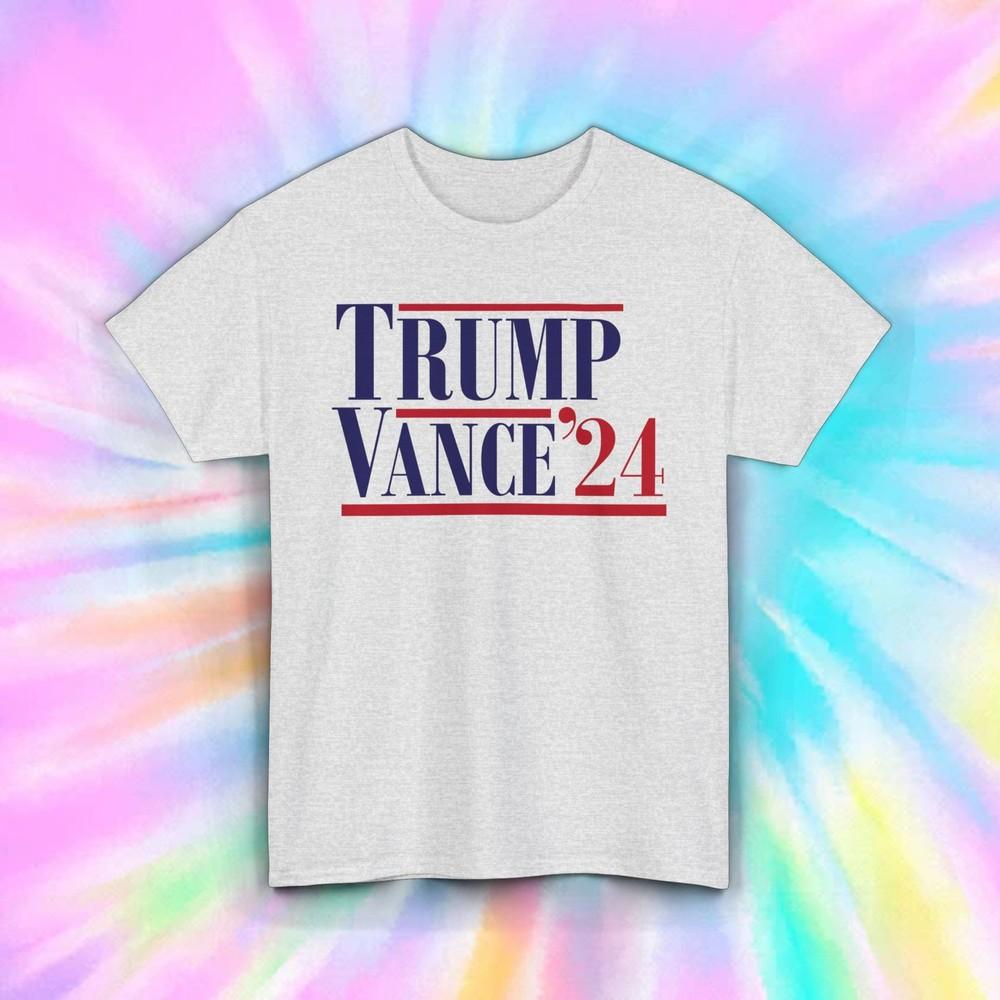 

Trump Vance 2024 T-Shirt | Political Campaign Graphic Tee | Election Support L
