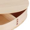 Portable Lunch Box Set Japanese Wooden Food Storage Container for Home Picnic 17x9cm