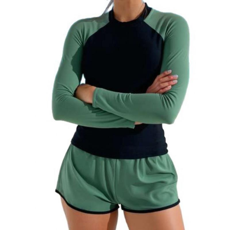 Costume da Bagno Intero Donna Tuta da Gara Surf Subacquea Tankini