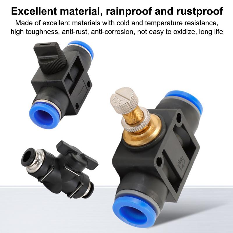 Corrosion Resistant Pneumatic Fitting Push In Air Tube Connector for Water Hose Pipe Chemical Industry Plumbing Use
