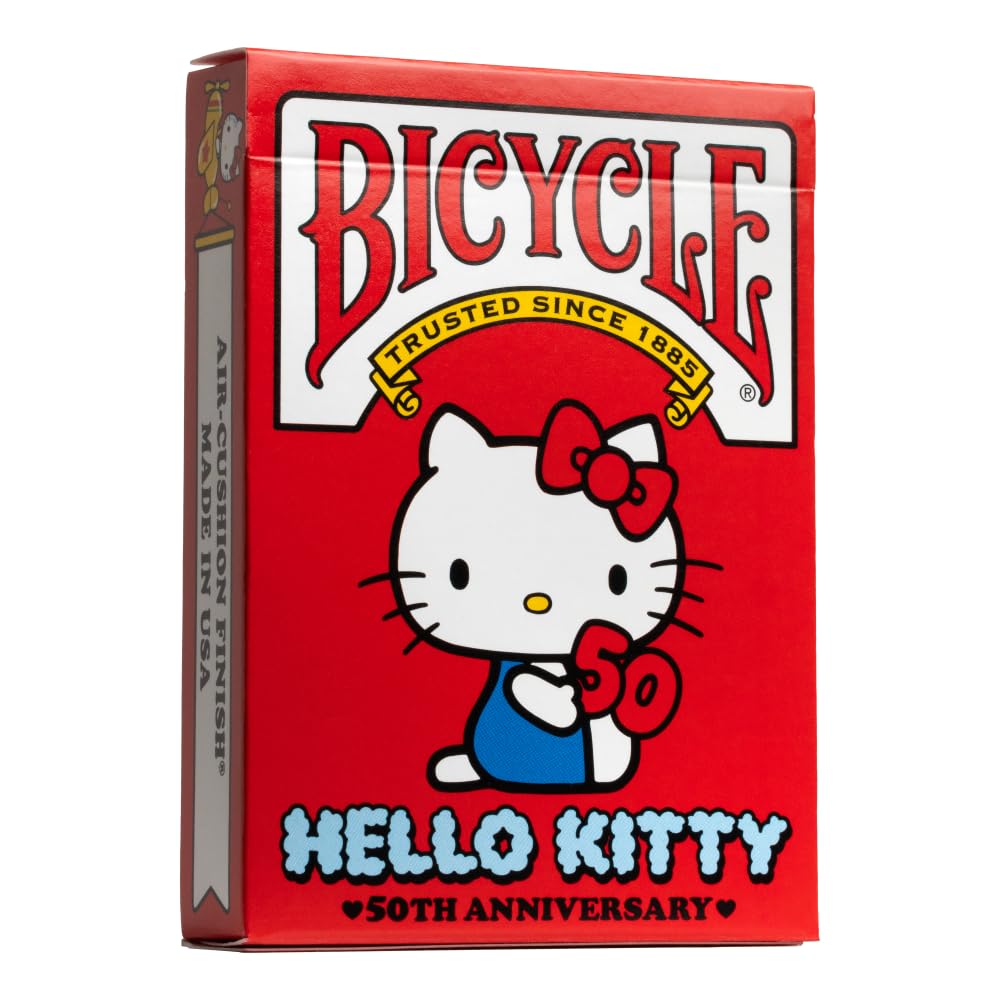 

Велосипед Hello Kitty - 50-летний юбилей (Дизайнерские игральные карты, Покер, Скат...)