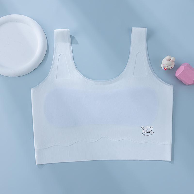 Girls  Seamless Training Bra for Ages 8-14 - Anti-Bulge, Primary Stage Vest XL (105-125 lbs)