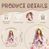 1pc Virgin Mary Acrylic Religious Decorative Plaque with Lilies Wreath - Vintage Style Tabletop Ornament for Christmas & All Holidays 