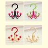 6pcs Portable Rotating Hook Space-Saving Multi-Functional Hooks Hat Tie Bag Hook  Home Storage
