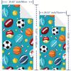 Cartoon-Ballmuster Strandtuch Schnelltrocknend Mikrofaser Strand Super Saugfähig Reise Schwimmbad Tauchen Surfen Yoga Camping