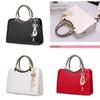 Chic Pu Leather Shoulder Bag With Embossed Pattern And Polyester Lining