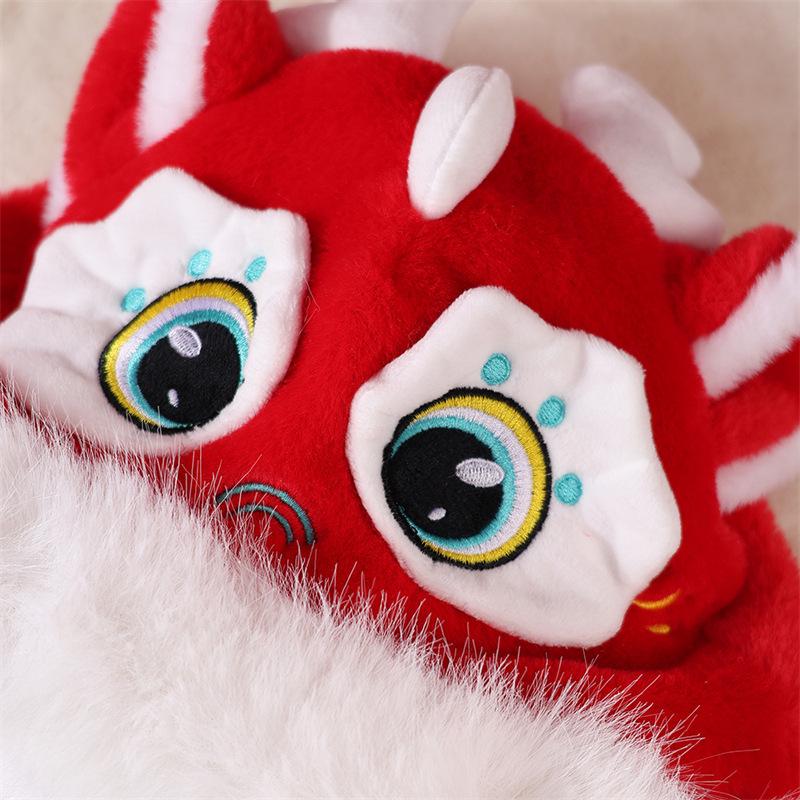 Kinder Plüsch Drachenmütze mit Ohrenschutz - Winter Warm Cartoon Stil für Jungen, Mädchen, Babys