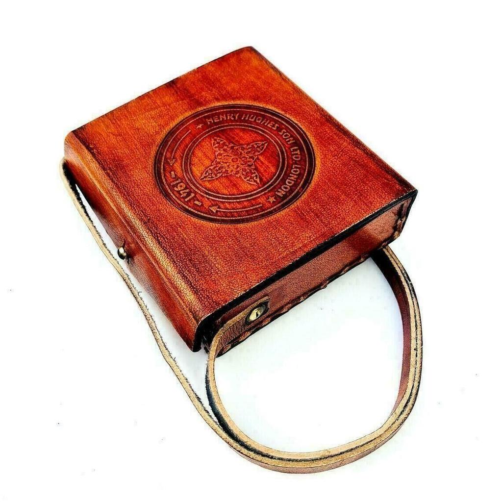 Brass Manifer Magnifying Glass with Leather Storage Case, Handmade Magnifying Lance, Classic Look