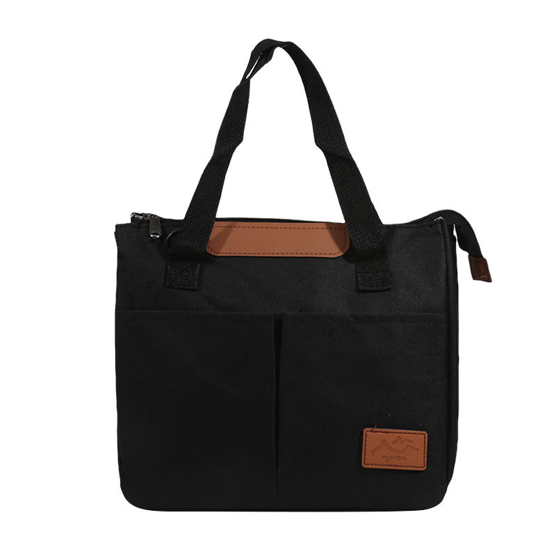 Portable Triangular Lunch Food Box Bag Insulated Bag Outdoor Travel Crossbody Bag Waterproof Cooler Ice Insulated Case Oxford Dinner Handbag