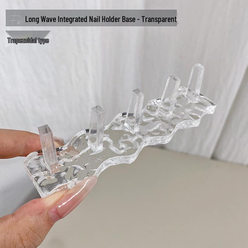 Transparent Chess Piece Acrylic Nail Art Practice Stand (Magnetic-Free)