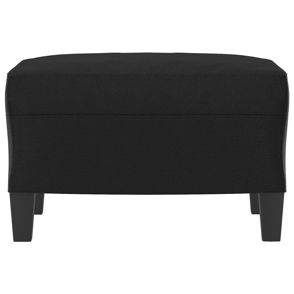 Vidaxl Footrest, Black, 60X50X41 Cm, Faux Leather