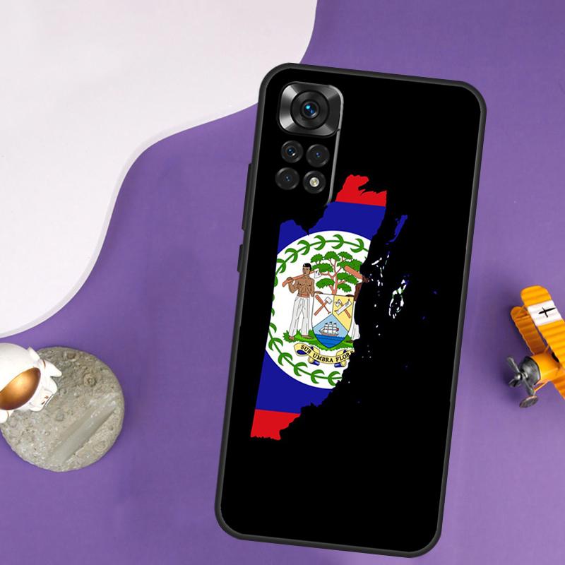Belize Flag Case For Xiaomi Redmi Note 14 13 Pro 12 9 10 11 Pro 10S 11S 12S Redmi 14C 13C 10C 12C Cover
