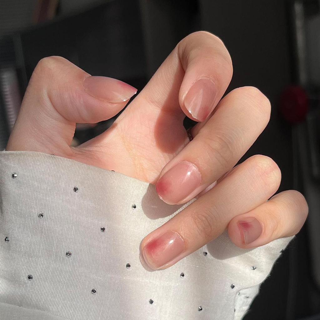 Verlaufende Bernstein-Goldfolie Abnehmbare Nagelsticker - Herbst/Winter-Kollektion