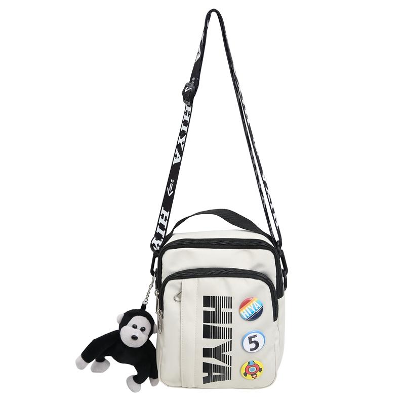 Pánská malá taška s potiskem písmen, taška přes rameno, dámská sportovní crossbody taška