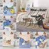 Classic Tom & Jerry Blanket Cartoon Tom and Jerry Printed Flannel Throw for Home Leisure Camping Travel Children's Holiday Gift