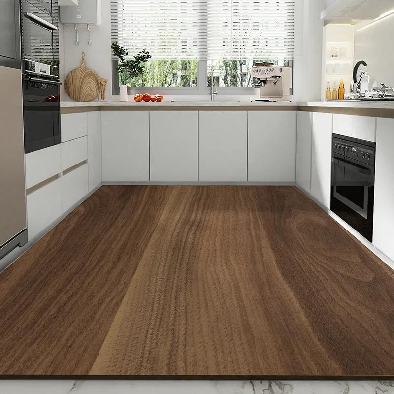 Carpet for Kitchen Waterproof Leather Floor Mat Non-slip Area Large Rug Oil-proof Home Decoration Foot Mats Big Size 