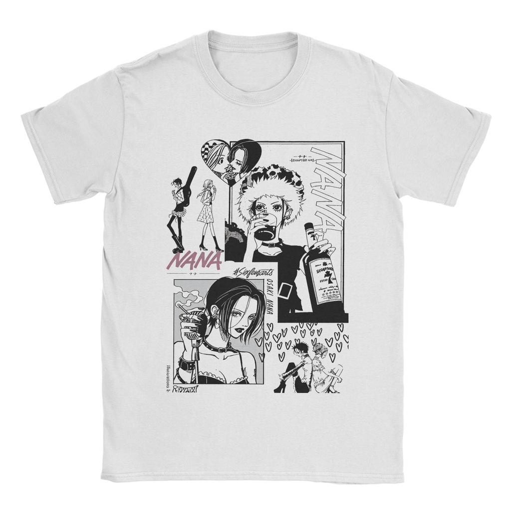 Anime NANA T Shirt For Men Women Cotton Top Tee Hip Hop Round Neck Short Sleeve