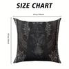 Black Horse square Jacquard Pillow Cover for Sofa Office Waist Cushion Cover Home Decorative Pillowcase