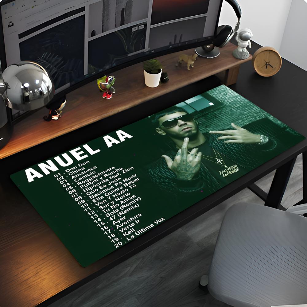 Anuel AA Llam Mouse Pad Anime game mause pads cs lol XXL Home HD Computer Desk Mats Carpet Gamer Office Laptop Soft Desktop 700X 600x300x2mm