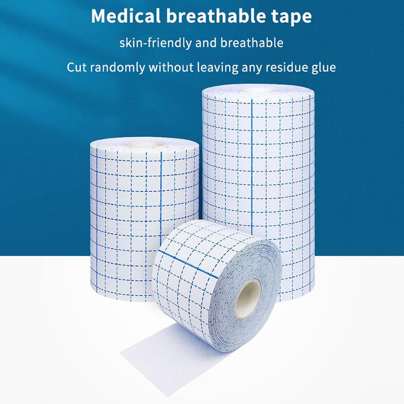 Medical Non-Woven Fixation Tape 1 Roll Antibacterial Breathable Wound Dressing Bandage for Sports Outdoor Emergency