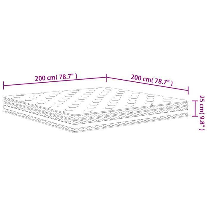 VidaXL Medium Pocket Spring Mattress 200x200 Cm 3206450